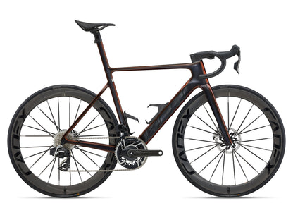 GIANT PROPEL ADVANCED SL 0 RED ROAD BIKE 2025 GLOSS BLACK LAVA/MONOGRAM