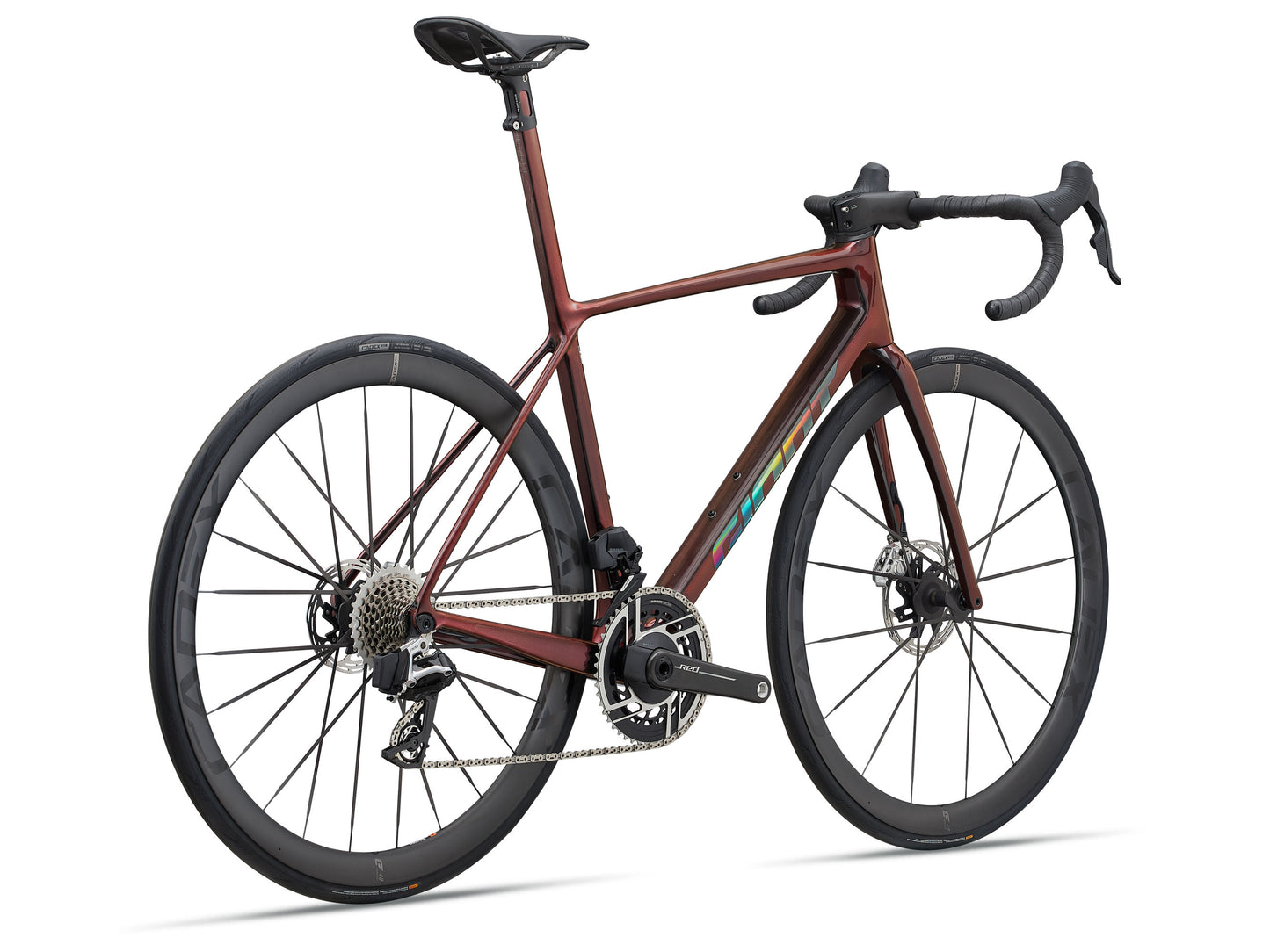 GIANT TCR ADVANCED SL 0 RED ROAD BIKE 2025 GLOSS BLACK LAVA/IRIS