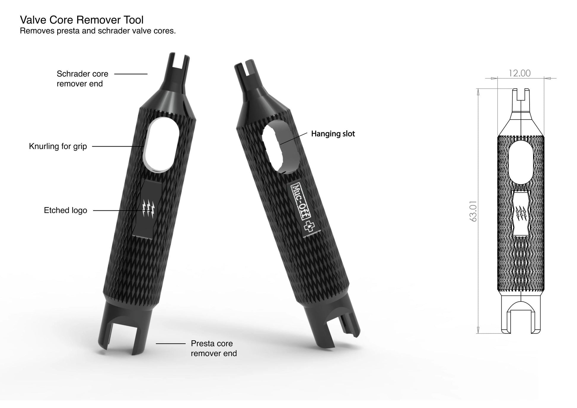 MUC-OFF VALVE CORE REMOVER TOOL