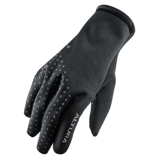 ALTURA NIGHTVISION UNISEX WINDPROOF FLEECE CYCLING GLOVES BLACK