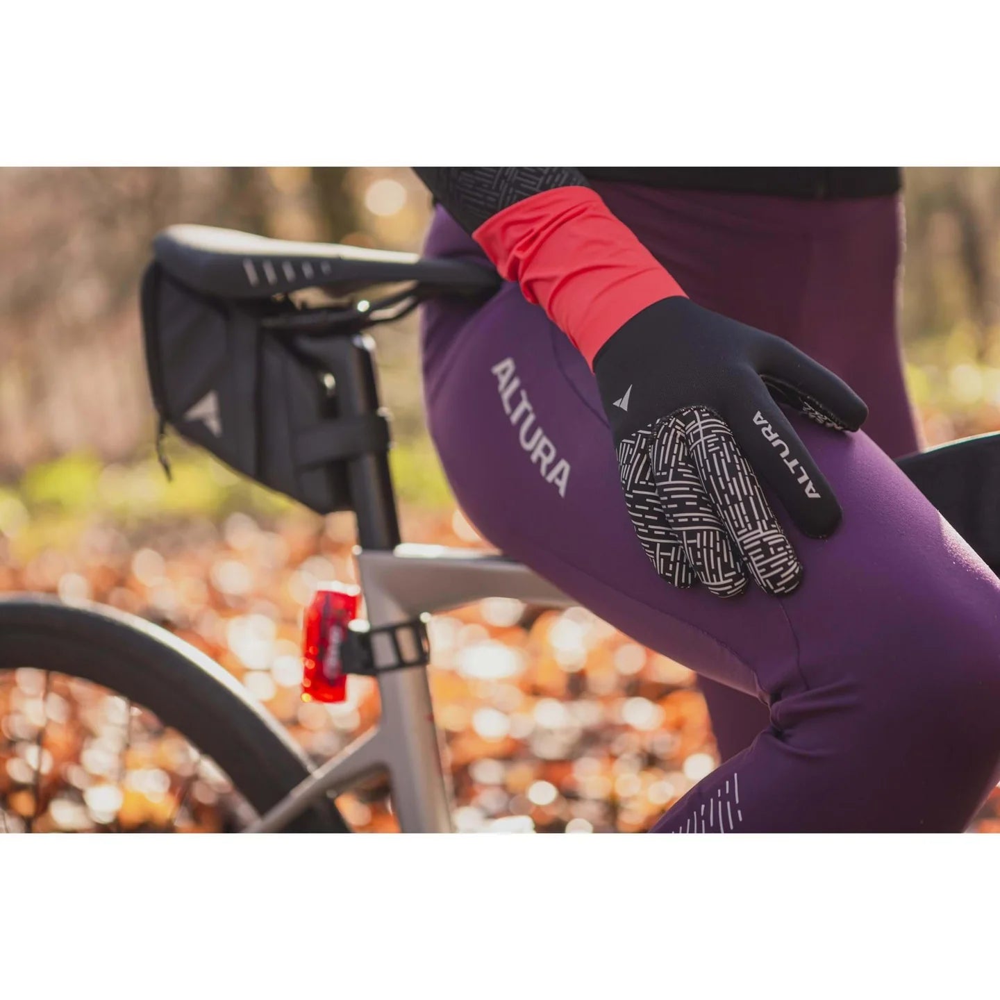 ALTURA NIGHTVISION UNISEX WINDPROOF FLEECE CYCLING GLOVES BLACK