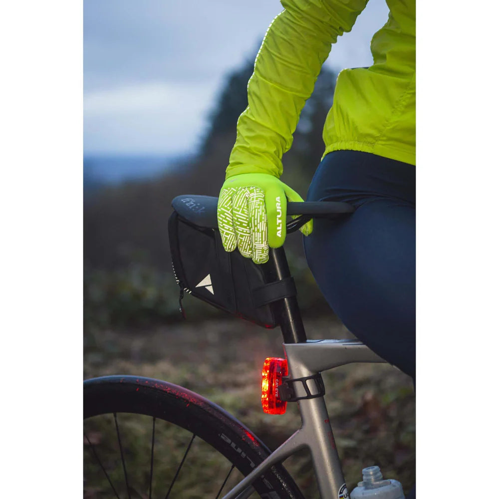 ALTURA NIGHTVISION UNISEX WINDPROOF FLEECE CYCLING GLOVES YELLOW