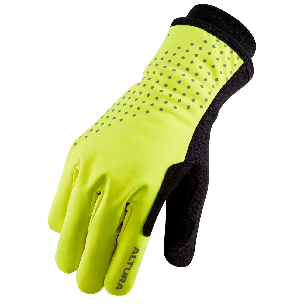 ALTURA NIGHT VISION UNISEX WATERPROOF INSULATED CYCLING GLOVES YELLOW