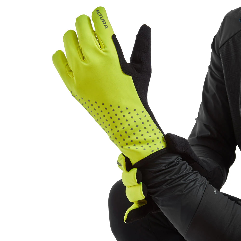 ALTURA NIGHT VISION UNISEX WATERPROOF INSULATED CYCLING GLOVES YELLOW