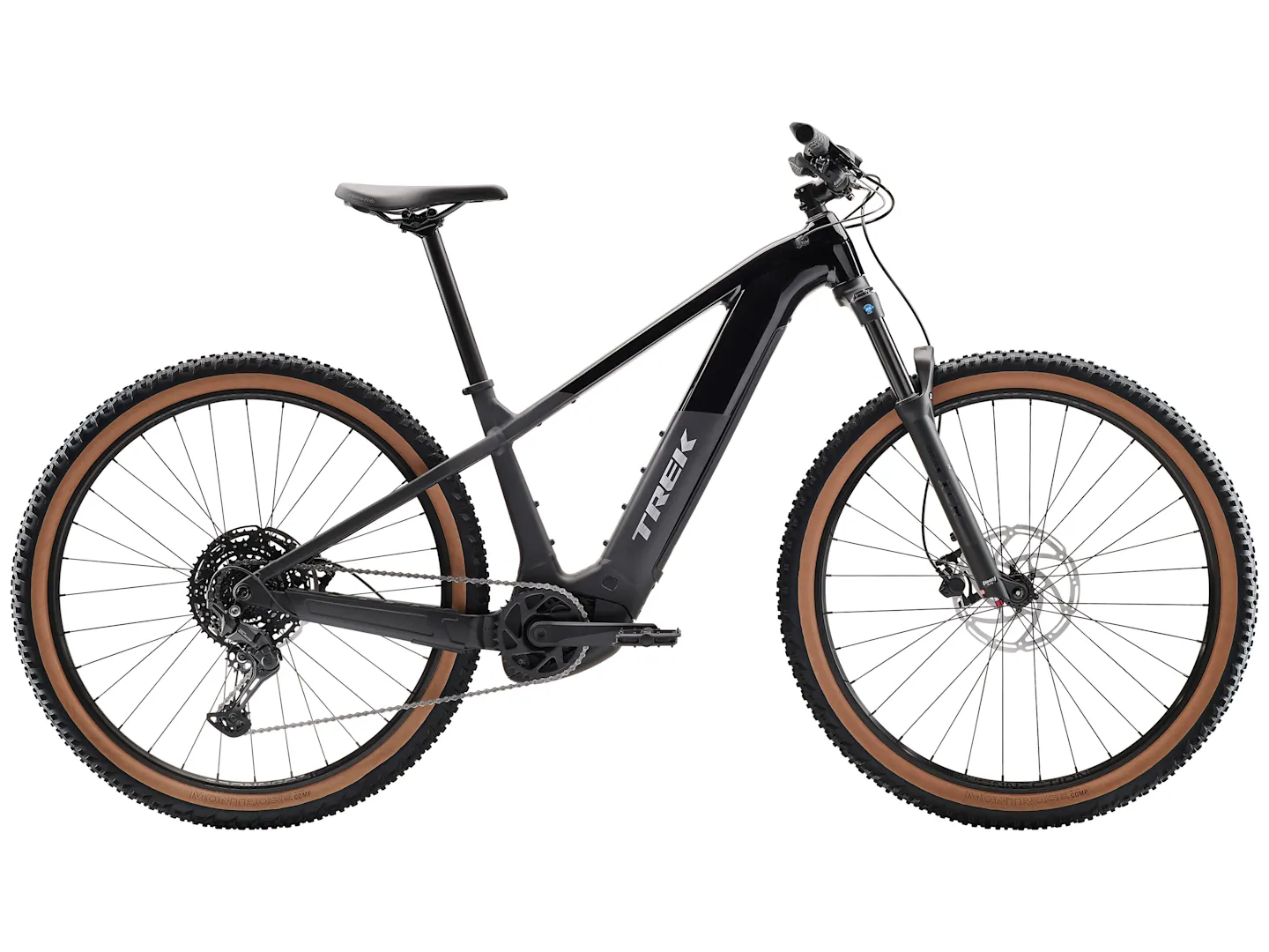 TREK POWERFLY+ 4 GEN 5 600Wh HARDTAIL eMTB BIKE 2025 GLOSS DARK STAR/MATTE DARK WEB