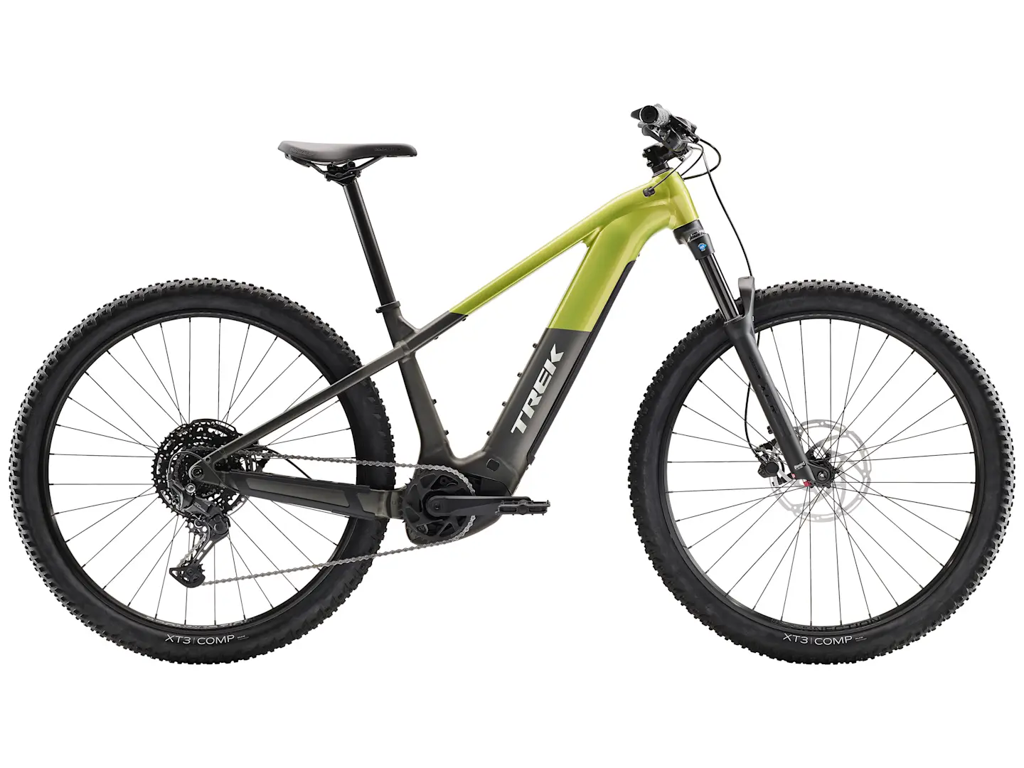 TREK POWERFLY+ 4 GEN 5 600Wh HARDTAIL eMTB BIKE 2025 MATTE MERCURY/GLOSS POWER SURGE