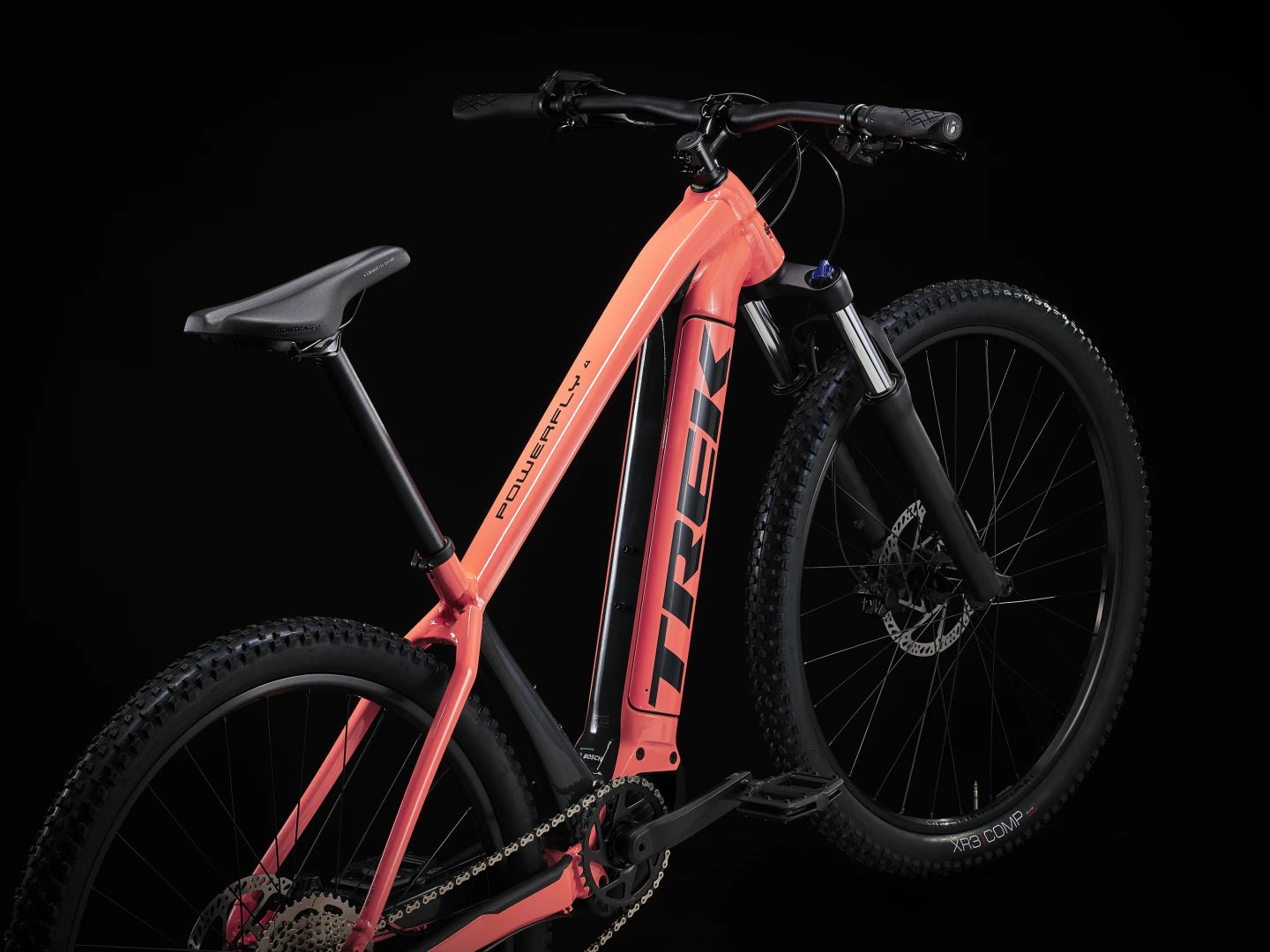 TREK POWERFLY 4 625wh GEN 4 HARDTAIL E-MTB BIKE 2023 LIVING CORAL/SOLID CHARCOAL