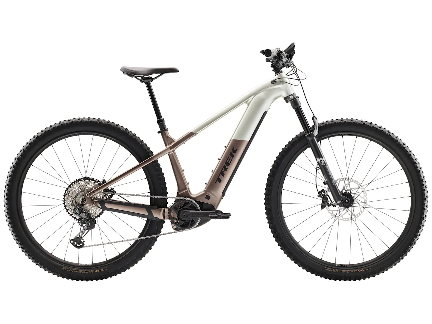 TREK POWERFLY+ 8 GEN 5 800Wh HARDTAIL eMTB BIKE 2025 SATIN LUNAR SILVER/BRONZE AGE