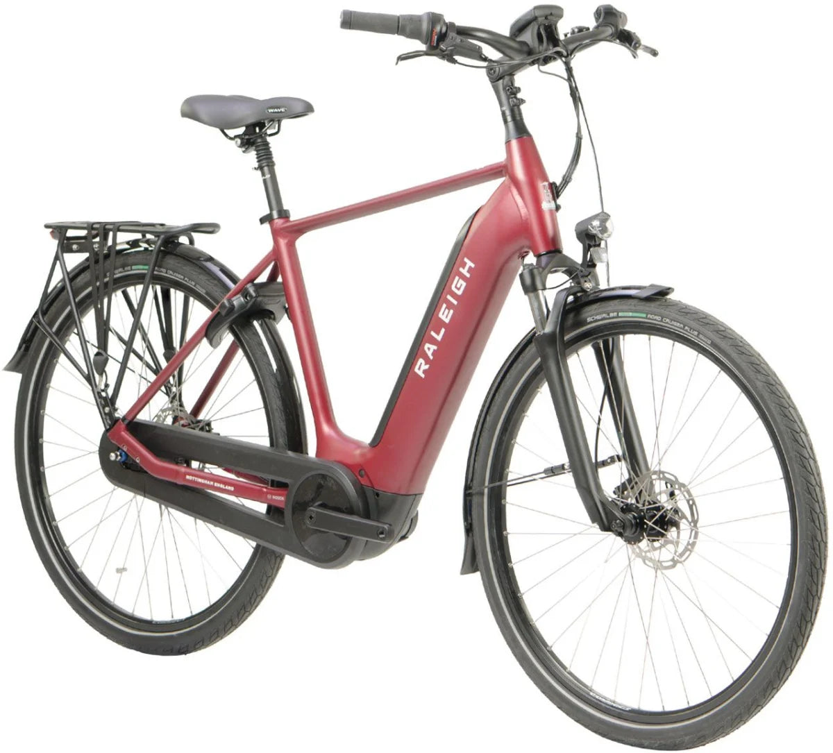 RALEIGH MOTUS TOUR CROSS BAR HYBRID eBIKE WITH HUB GEARS RED