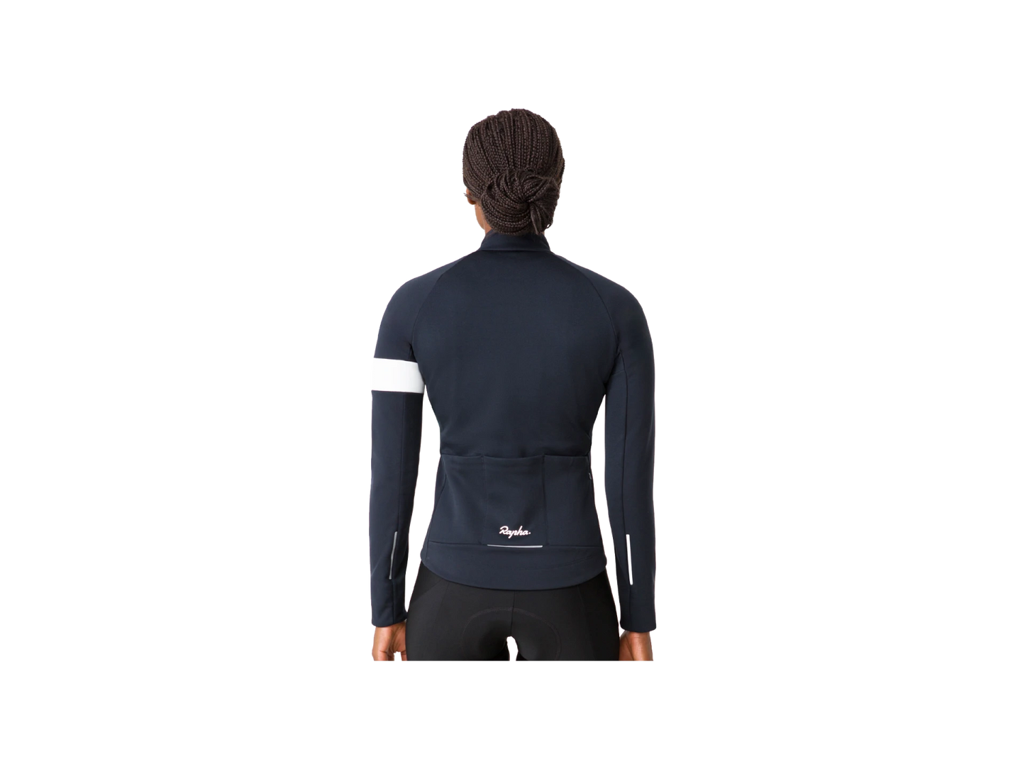 RAPHA WOMENS WINTER CYCLING JACKET BLACK/ WHITE