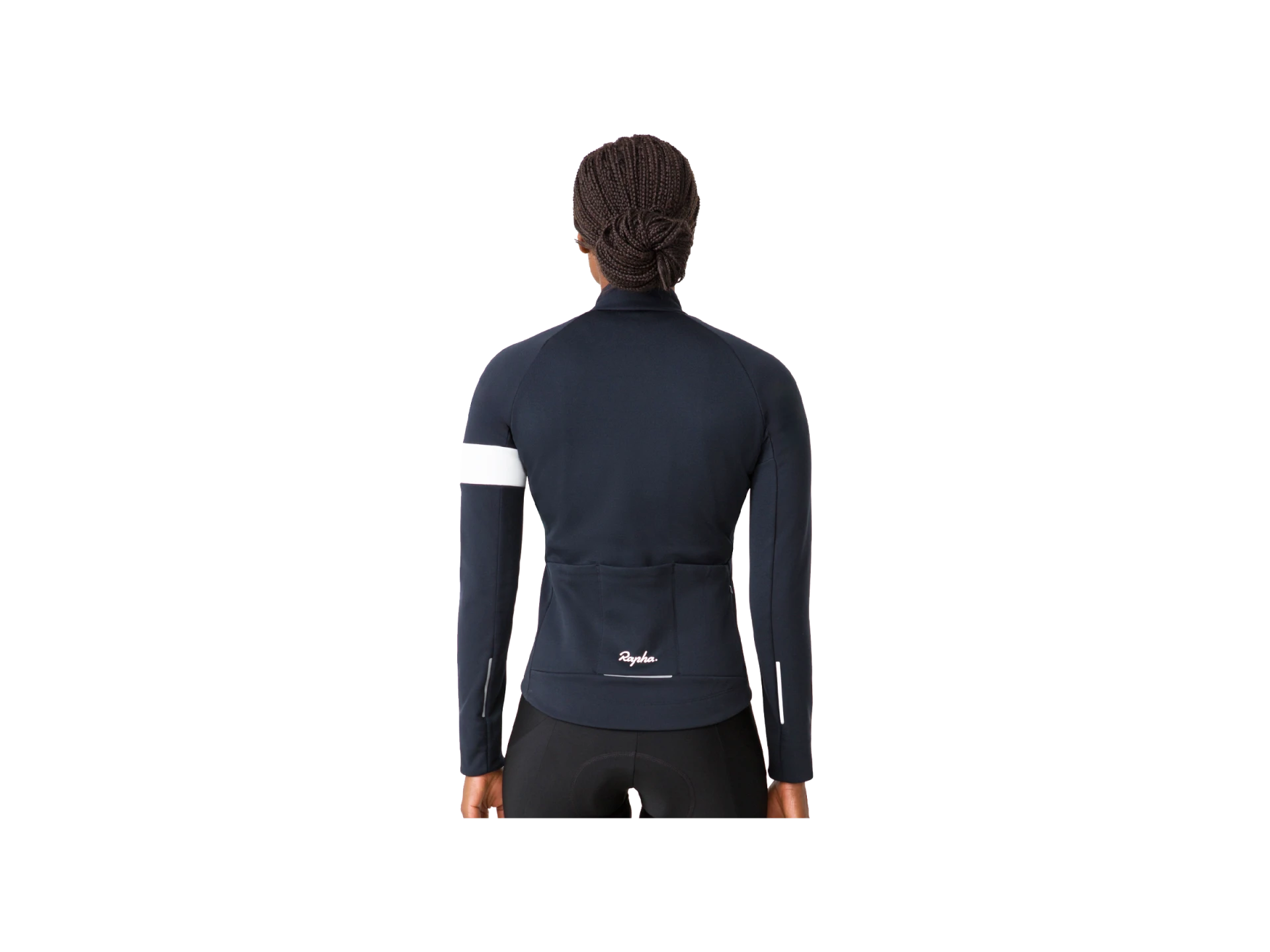 RAPHA WOMENS WINTER CYCLING JACKET BLACK/ WHITE