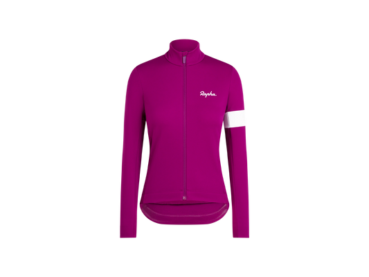 RAPHA WOMENS WINTER CYCLING JACKET DARK PINK