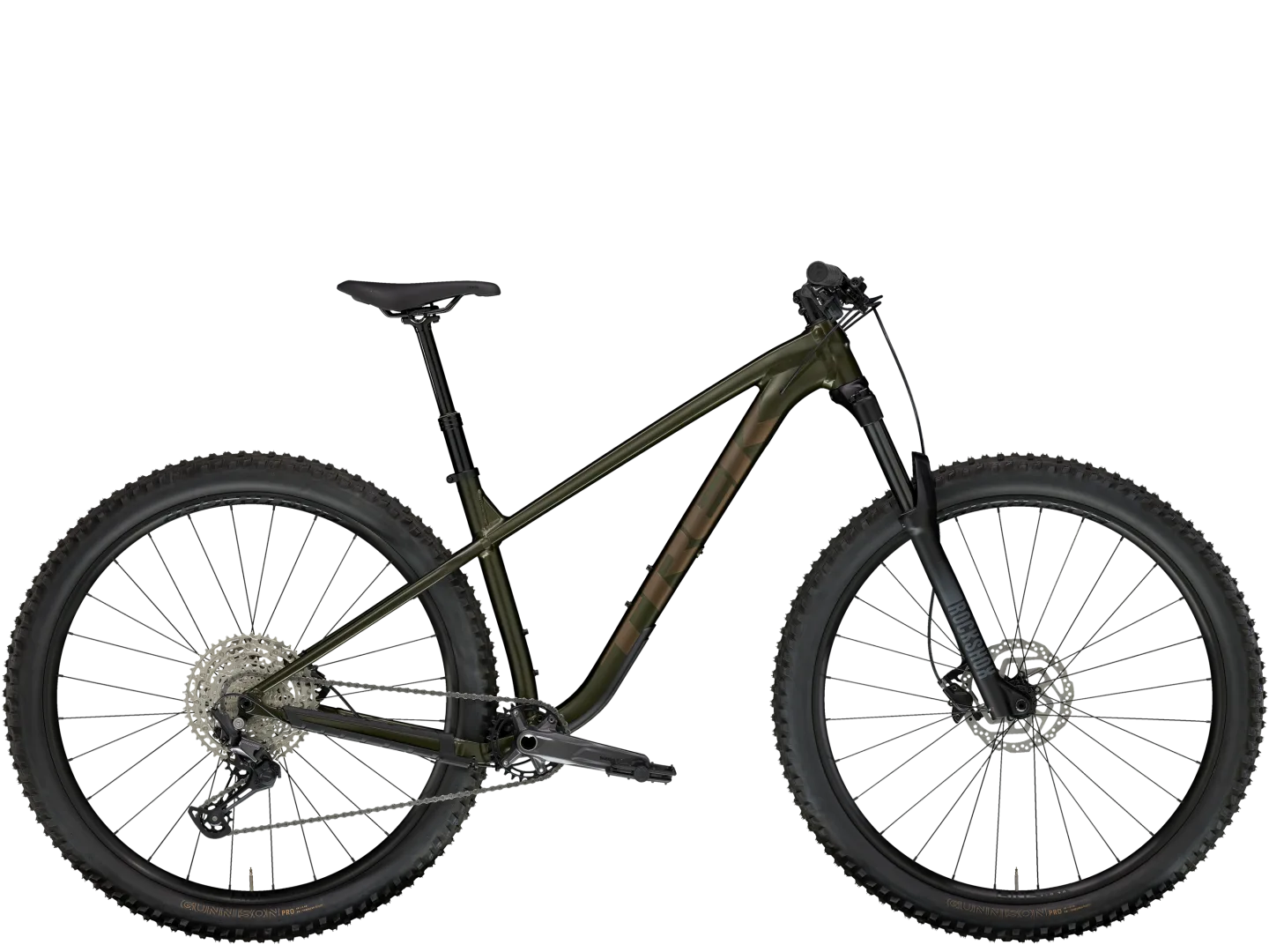 TREK ROSCOE 7 HARDTAIL MTB BIKE 2025 SATIN BLACK OLIVE