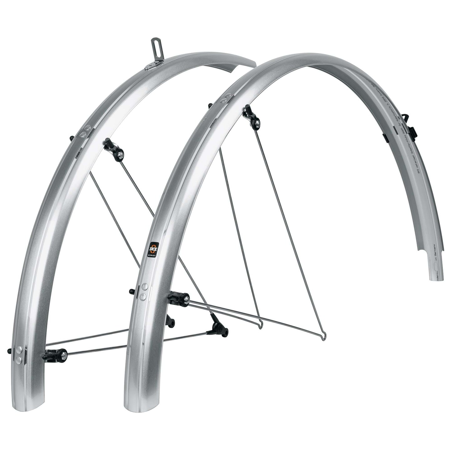 SKS BLUEMELS BASIC 28 MUDGUARD SET SILVER