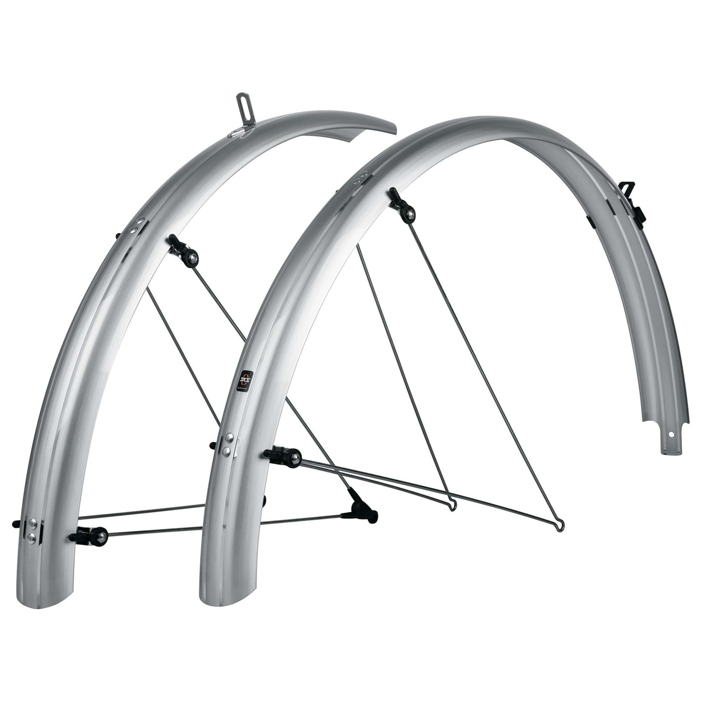 SKS BLUEMELS BASIC 28 MUDGUARD SET SILVER