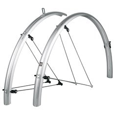 SKS BLUEMELS BASIC 28 MUDGUARD SET SILVER