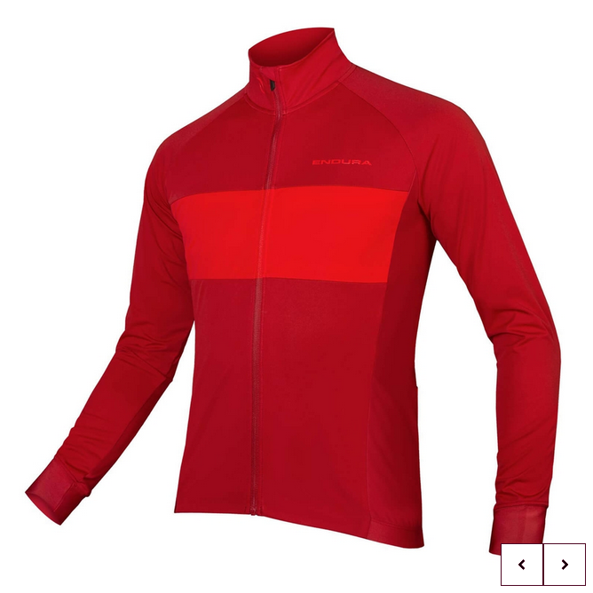 ENDURA FS260-PRO JETSTREAM L/S JERSEY II RUST RED