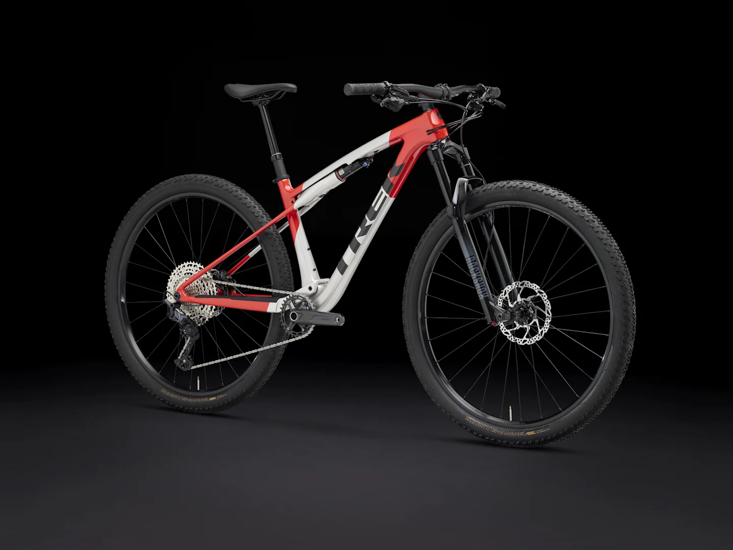 TREK SUPERCALIBER SL 9.6 GEN 2 MTB BIKE 2025 LUNAR SILVER/LAVA RED