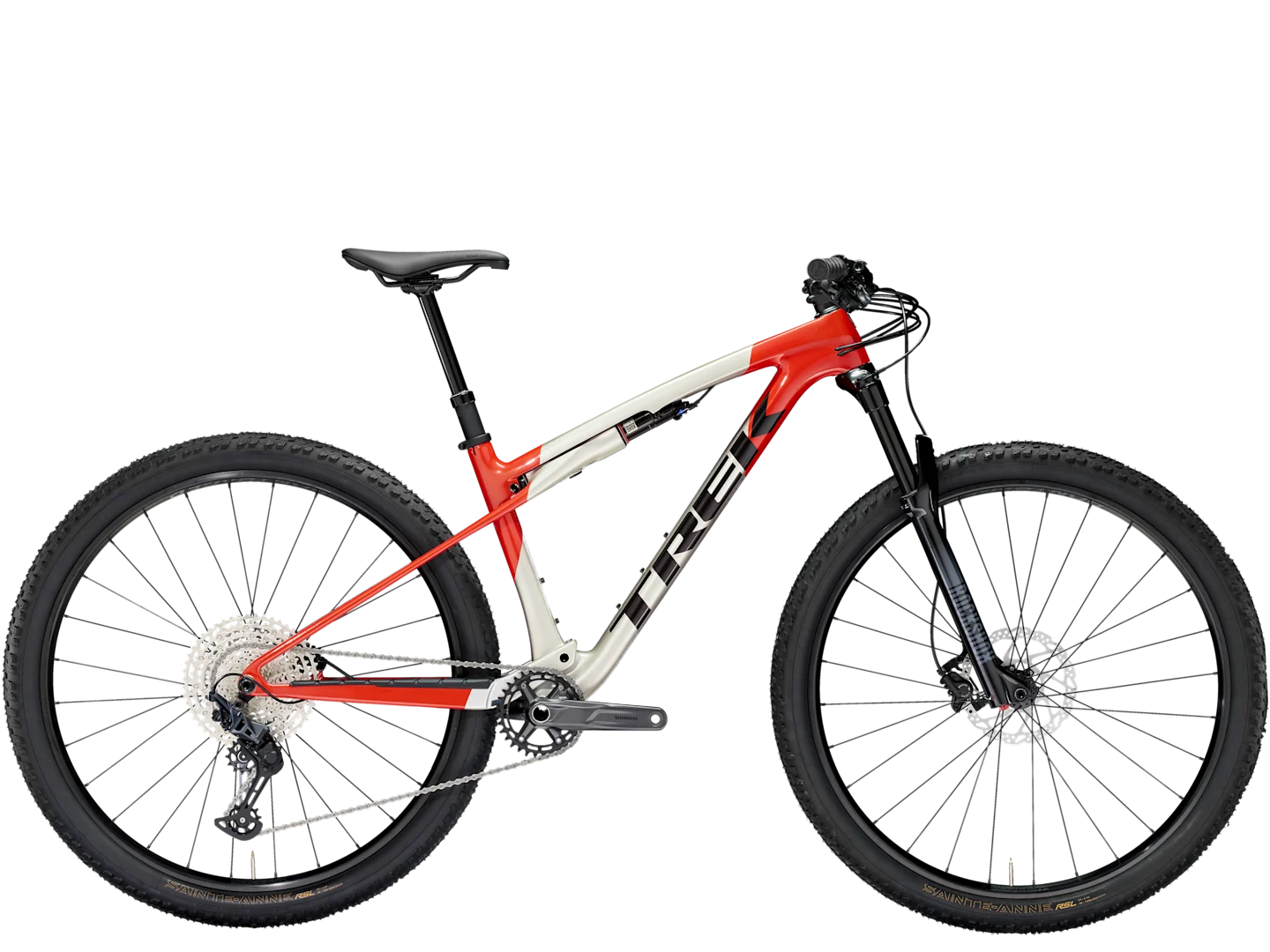 TREK SUPERCALIBER SL 9.6 GEN 2 MTB BIKE 2025 LUNAR SILVER/LAVA RED