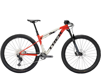 TREK SUPERCALIBER SL 9.6 GEN 2 MTB BIKE 2025 LUNAR SILVER/LAVA RED