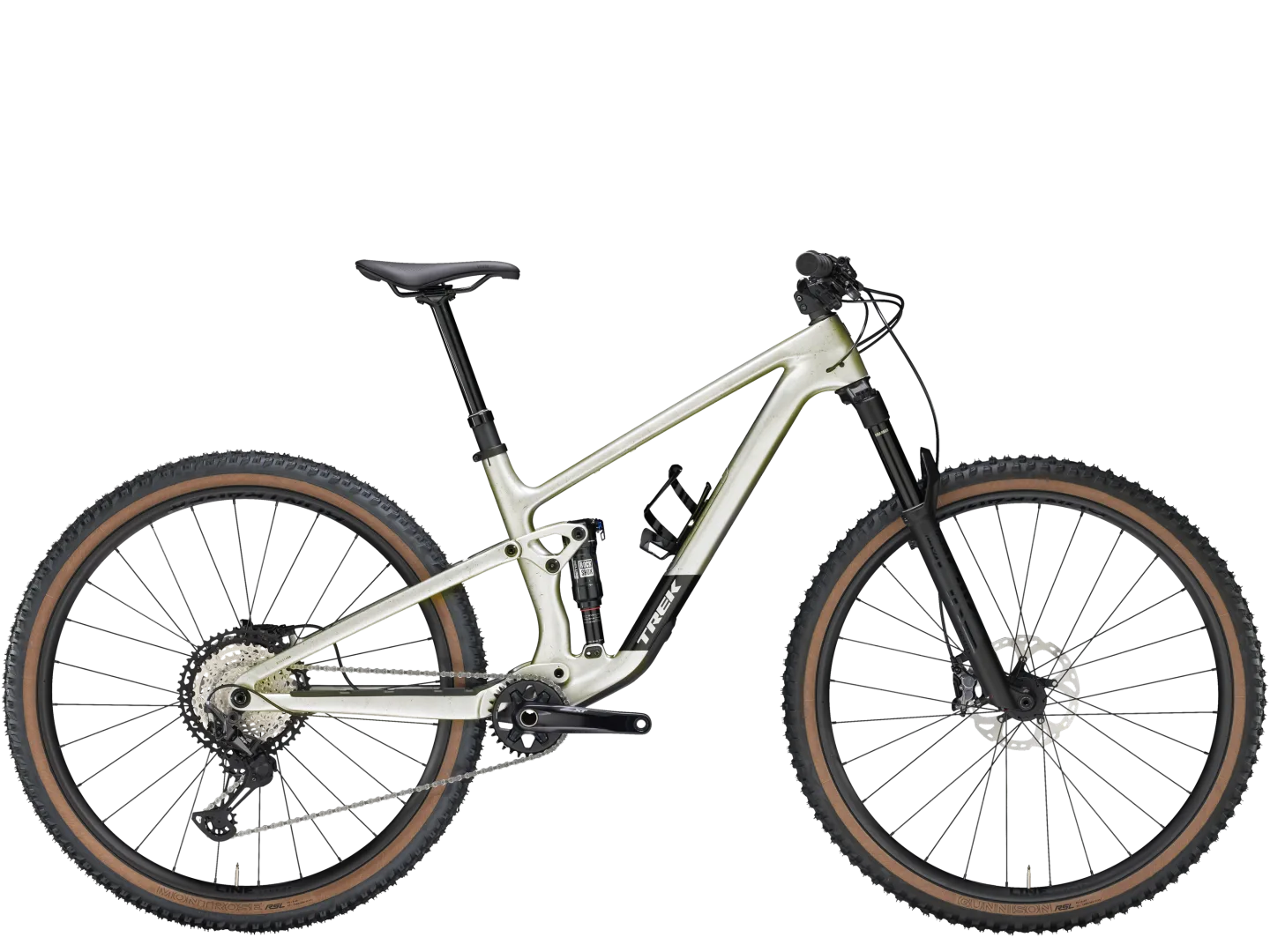 TREK TOP FUEL 9.8 XT GEN 4 MTB BIKE 2025 LUNAR SILVER