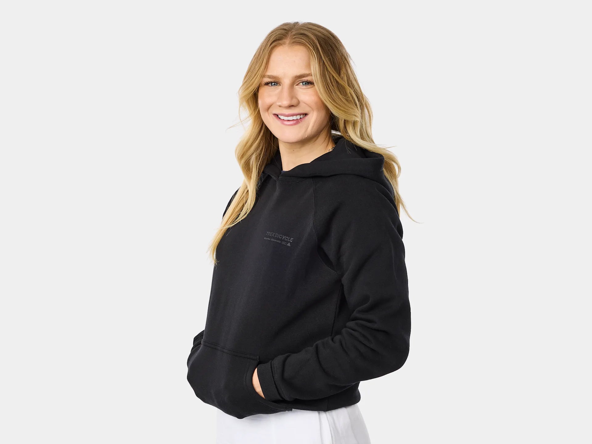 TREK LEFT STACKED UNISEX HOODIE