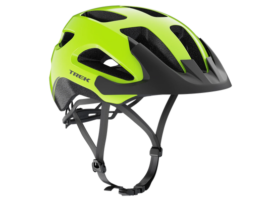 TREK SOLSTICE BIKE HELMET GLOSS RADIOACTIVE YELLOW