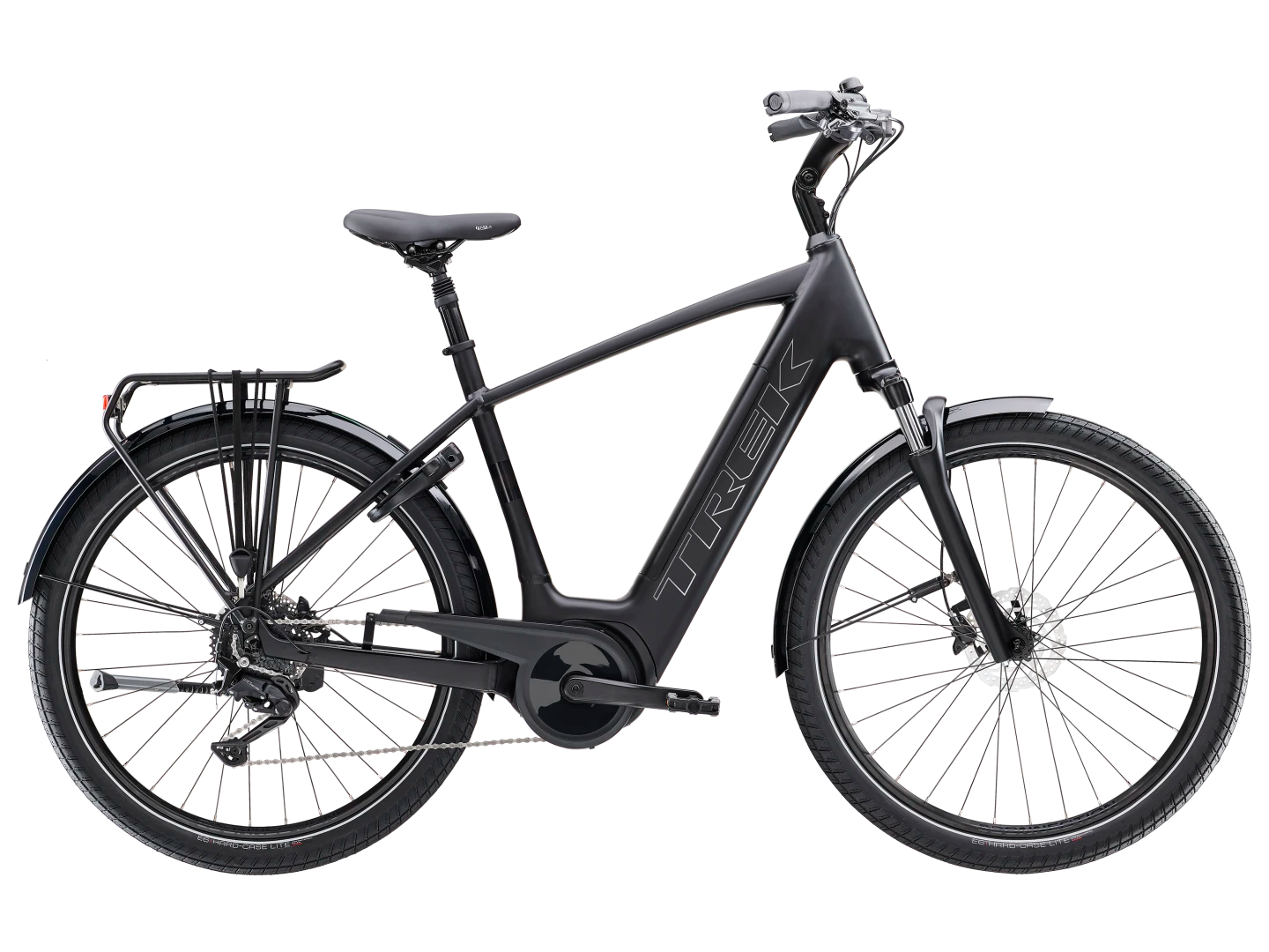 TREK VERVE+ 3 400WH ELECTRIC HYBRID BIKE 2025 MATTE TREK BLACK