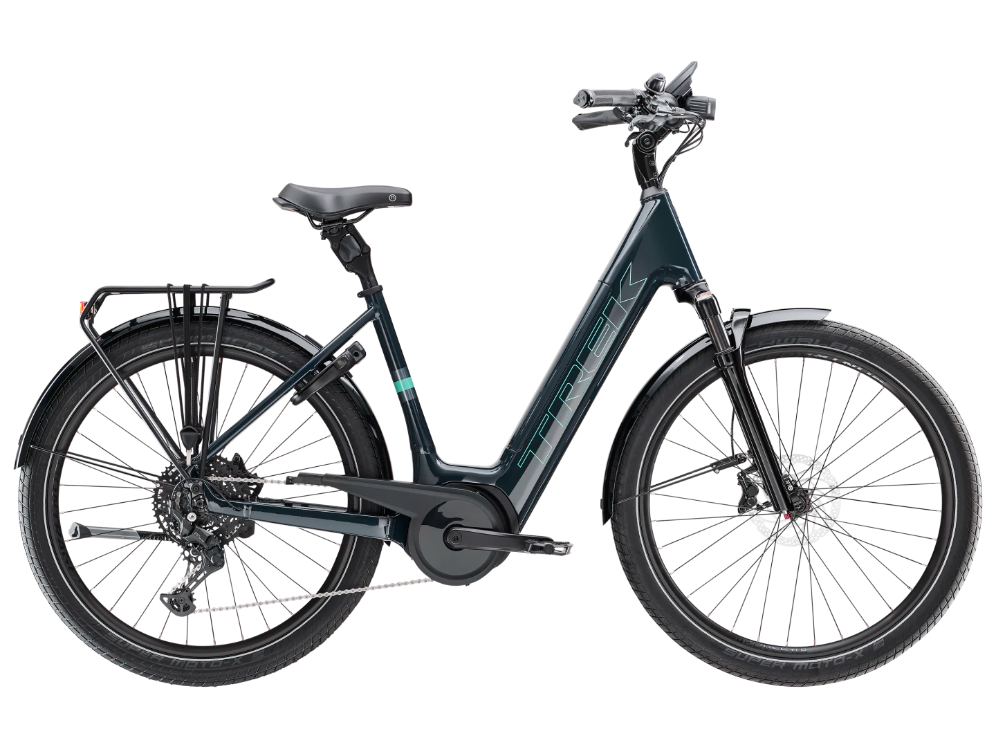 TREK VERVE+ 5 LOWSTEP 400WH ELECTRIC HYBRID BIKE 2025 NAUTICAL NAVY