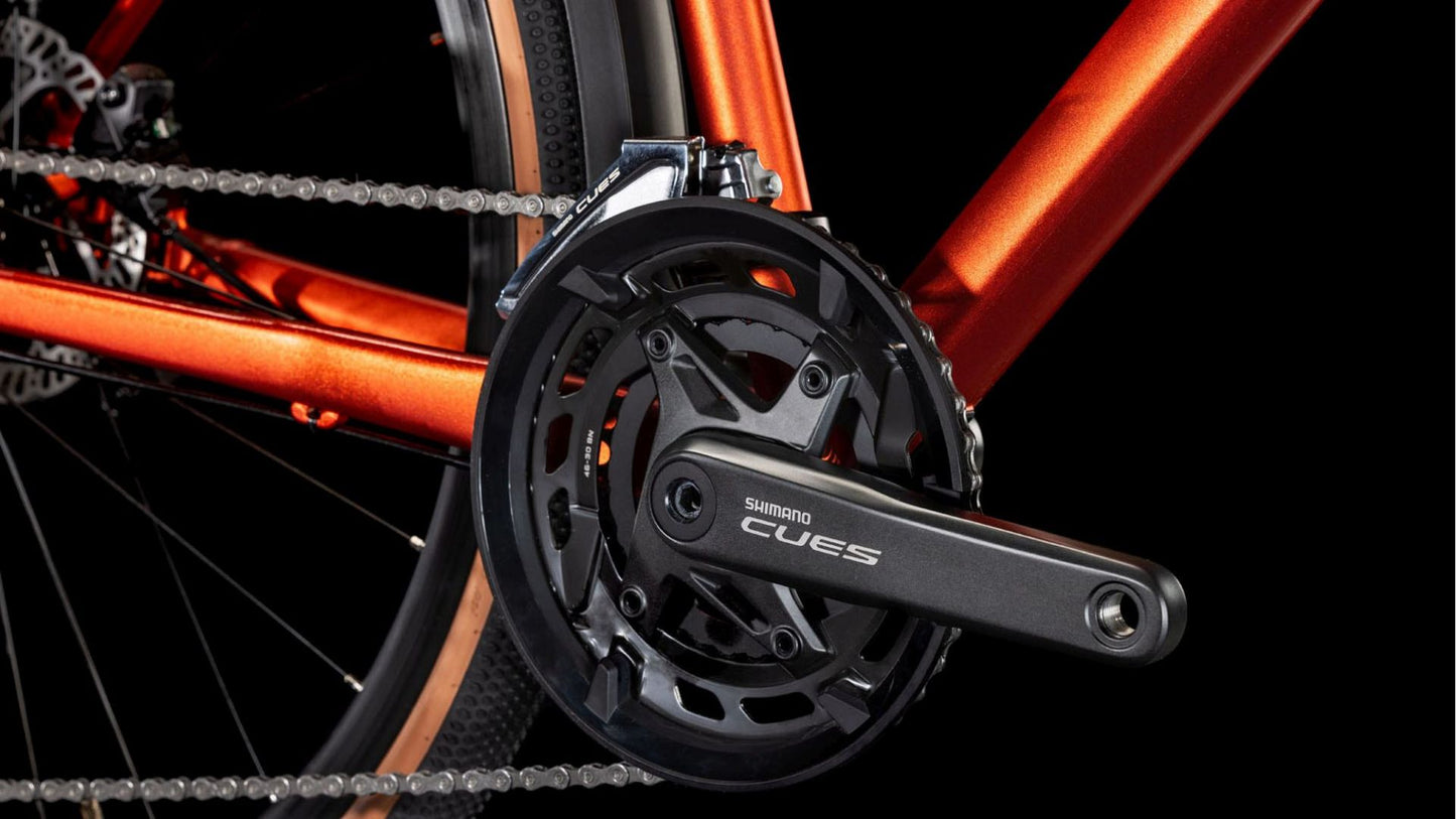 CUBE NULANE PRO FE LADY GRAVEL BIKE 2025 FIREORANGE' N 'BLACK