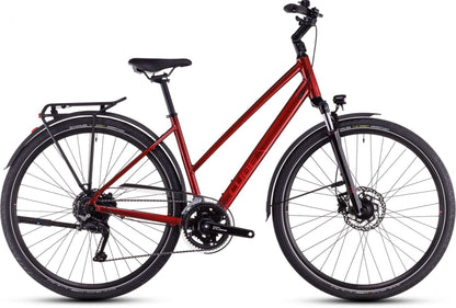 CUBE TOURING PRO LADY TREKKING BIKE 2025 MAROON' N 'PEARL