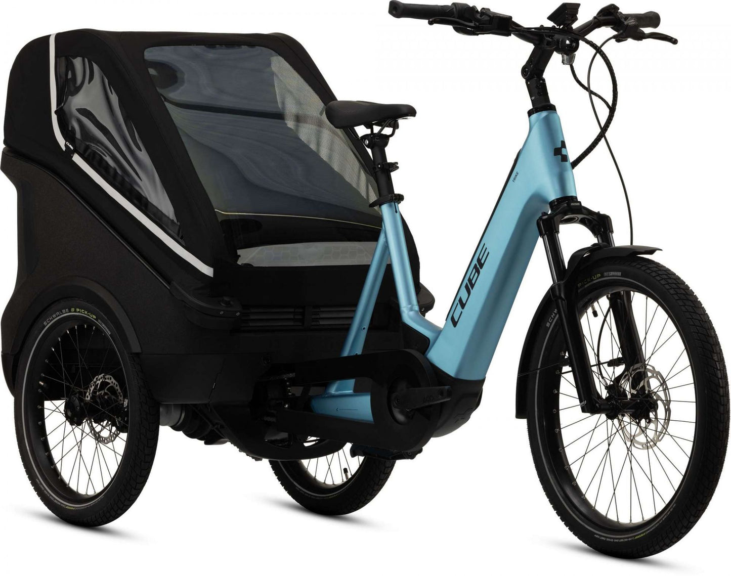 CUBE TRIKE FAMILY HYBRID 750 E-BIKE 2024 BLUE 'N' REFLEX