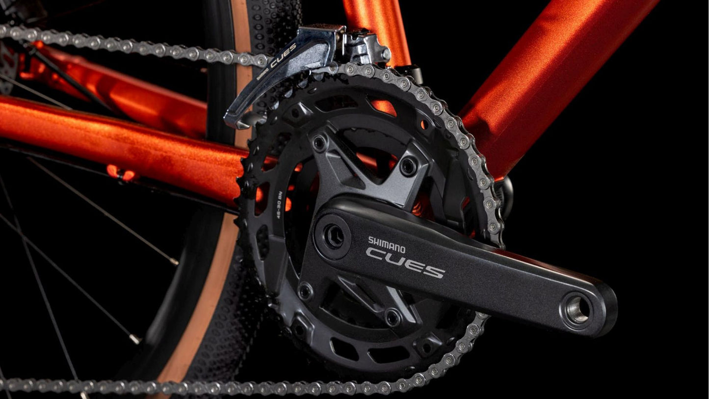 CUBE NULANE PRO LADY GRAVEL BIKE 2025 FIREORANGE' N 'BLACK