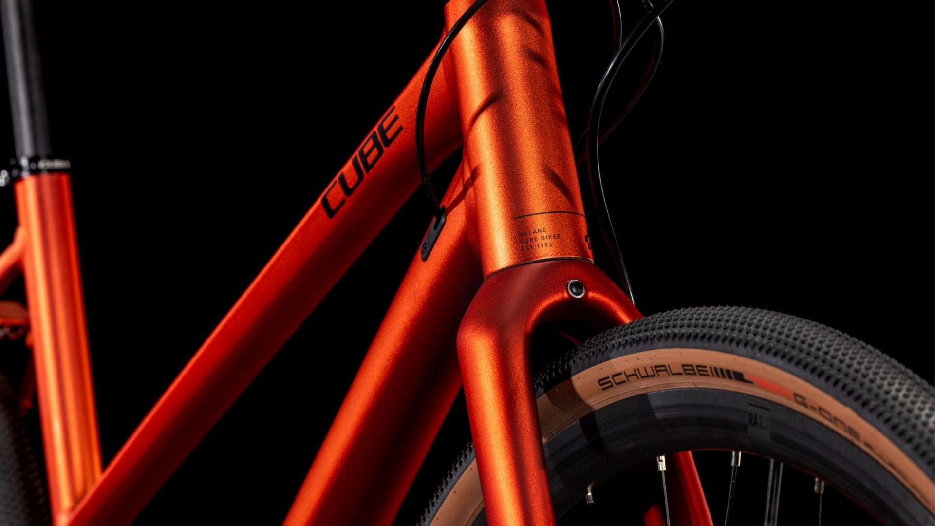 CUBE NULANE PRO LADY GRAVEL BIKE 2025 FIREORANGE' N 'BLACK