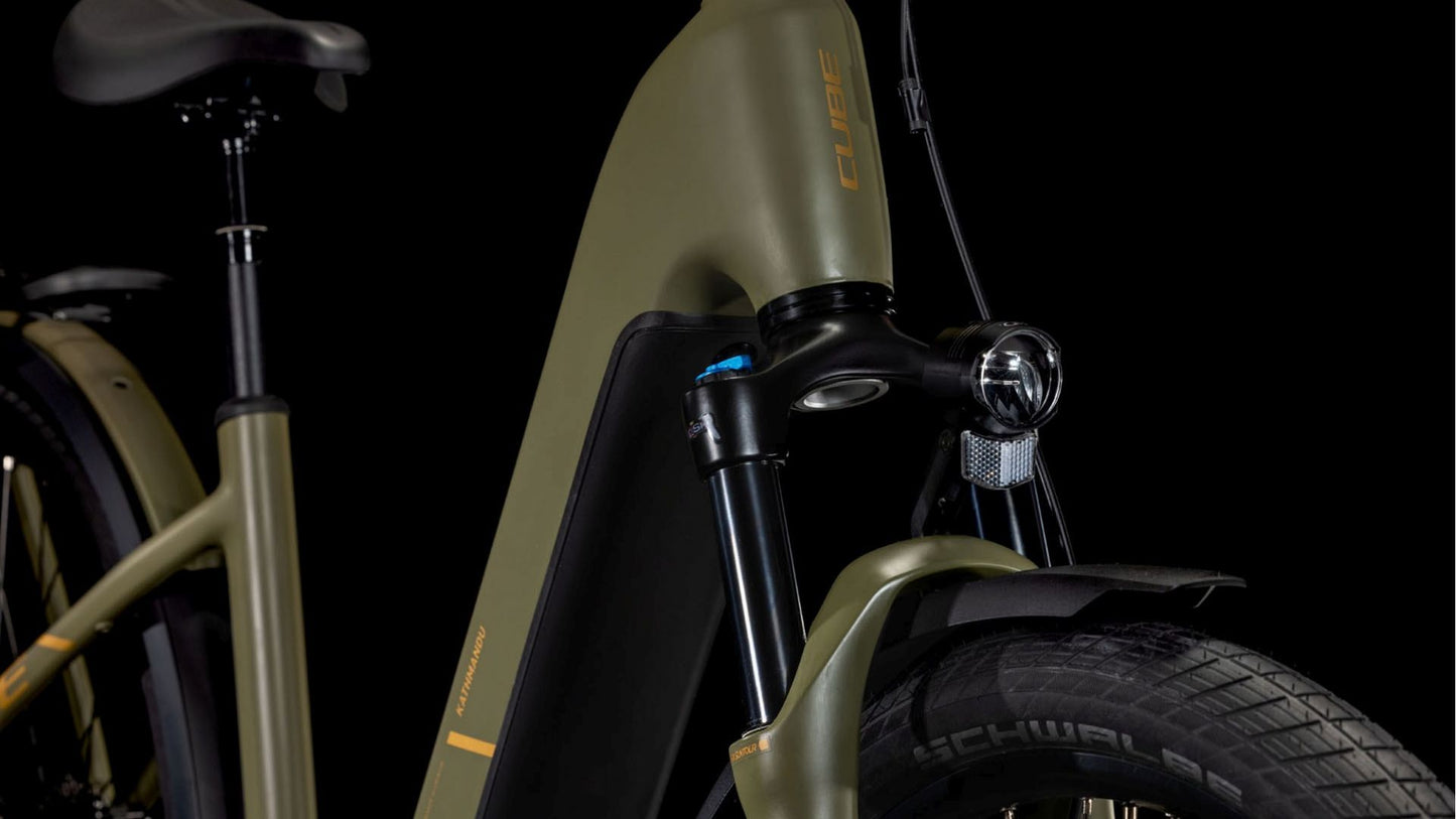 CUBE KATHMANDU HYBRID PRO 800 EASY ENTRY eBIKE 2025 DUSTYOLIVE´ N ´GOLD