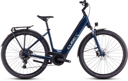 CUBE TOURING HYBRID ONE 500 EASY ENTRY eBIKE 2025 DEEPSEA' N 'CHROME