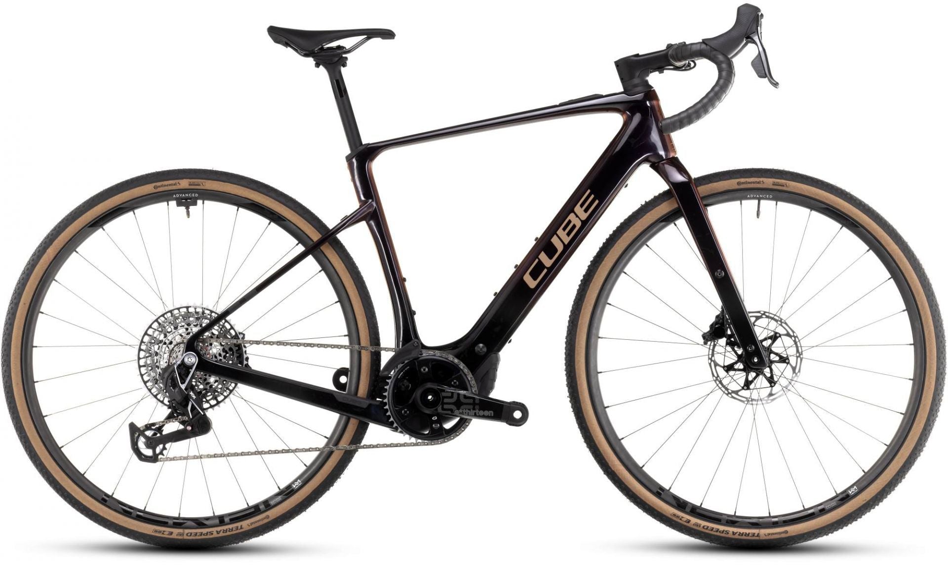 CUBE NUROAD HYBRID C:62 SLT 400X 29 eGRAVEL BIKE 2025 SOLARECLIPSE' N 'BRONZE