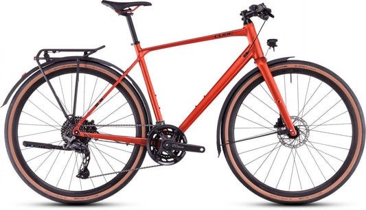 CUBE NULANE PRO FE GRAVEL BIKE 2025 FIREORANGE' N 'BLACK