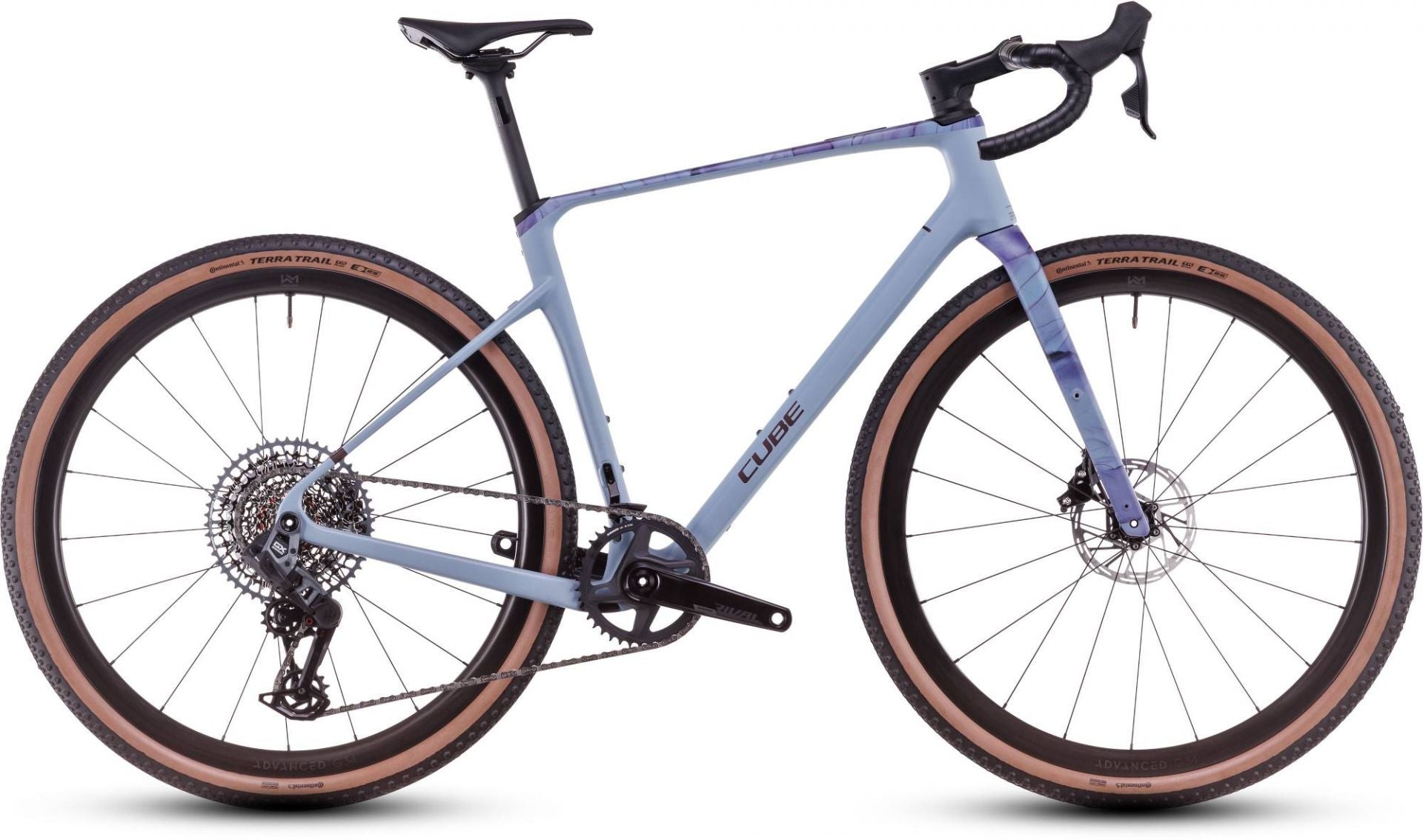 CUBE NUROAD C:62 EX GRAVEL BIKE 2025 PIGEONBLUE' N 'ART