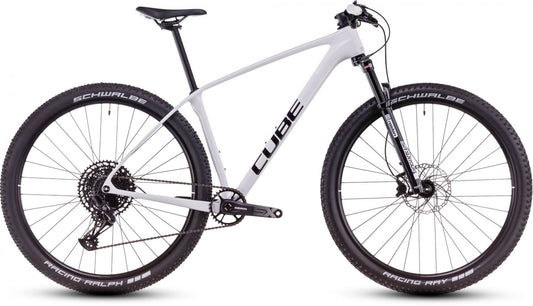 CUBE REACTION C:62 ONE HARDTAIL MTB BIKE 2025 COTTON' N 'WHITE