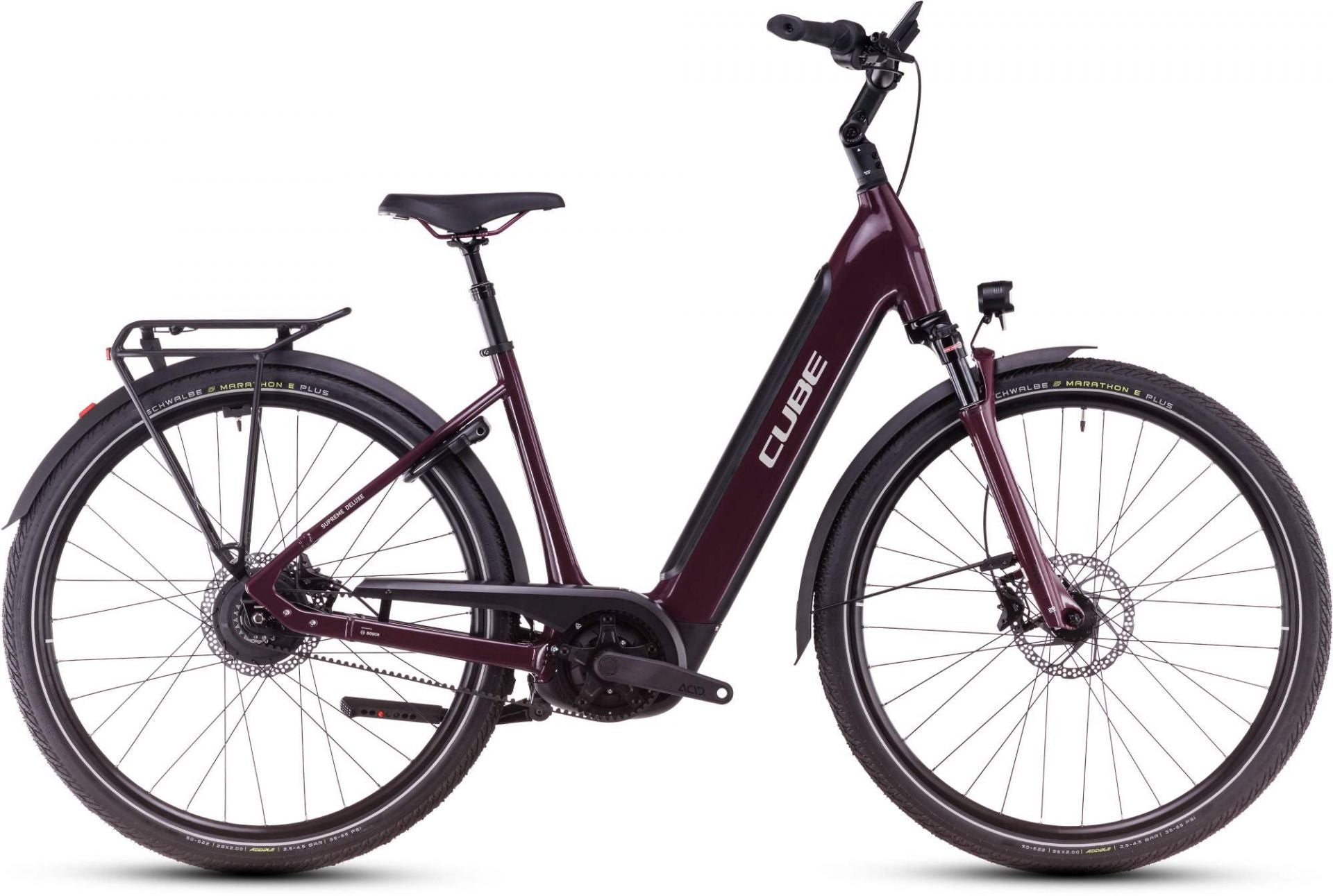 CUBE SUPREME HYBRID DELUXE PRO 625 URBAN eBIKE 2025 AMARONE' N 'GREY