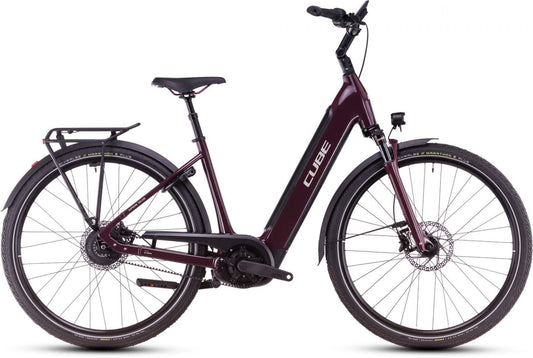 CUBE SUPREME HYBRID DELUXE PRO 625 URBAN eBIKE 2025 AMARONE' N 'GREY