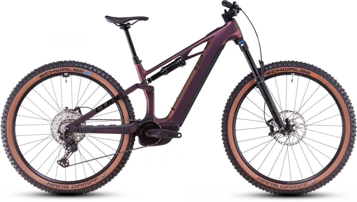 CUBE STEREO HYBRID ONE44 HPC SLX 800 eMTB BIKE 2025 MOLOTOV' N 'BLACK