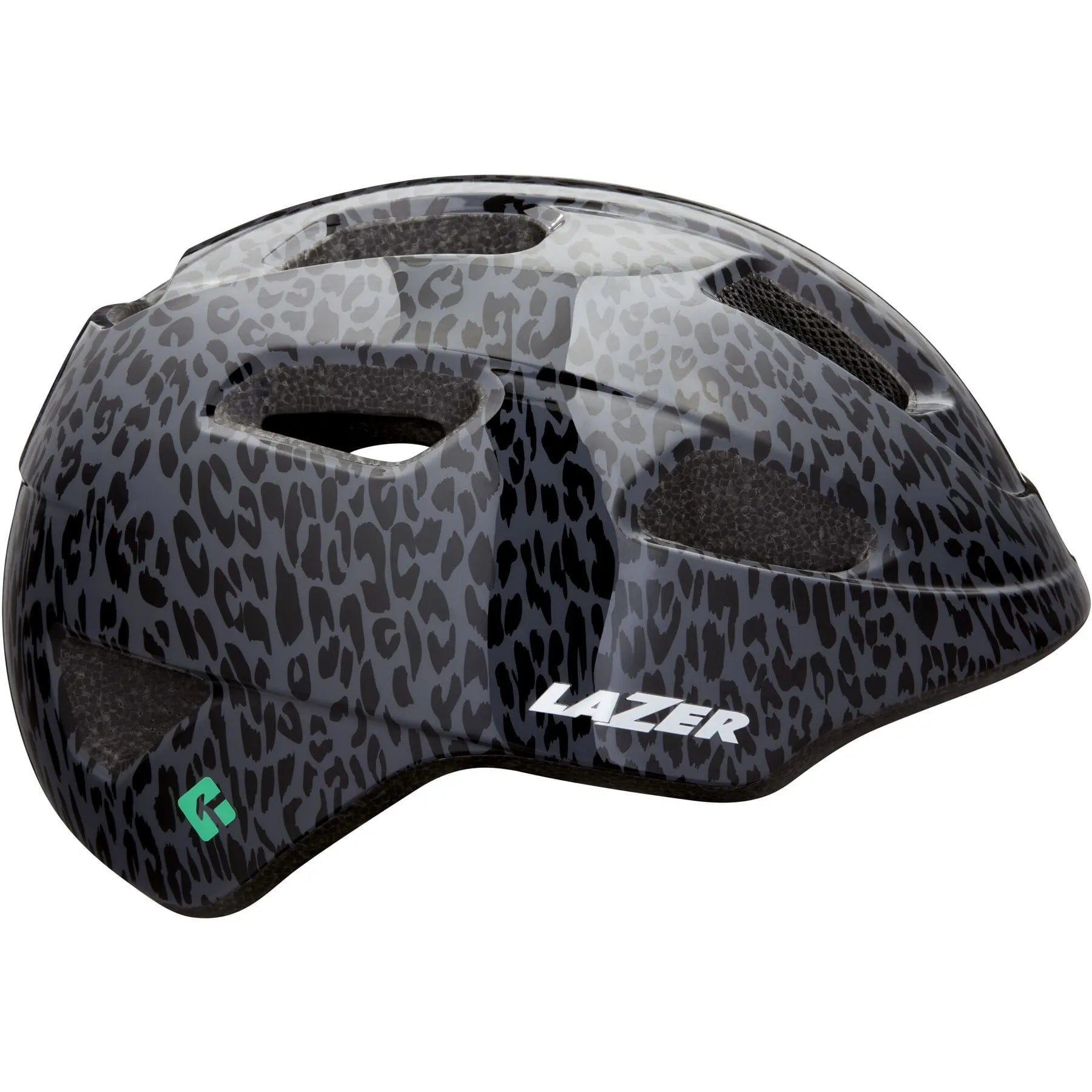 LAZER NUTZ KINETICORE UNI-YOUTH HELMET BLACK LEOPARD