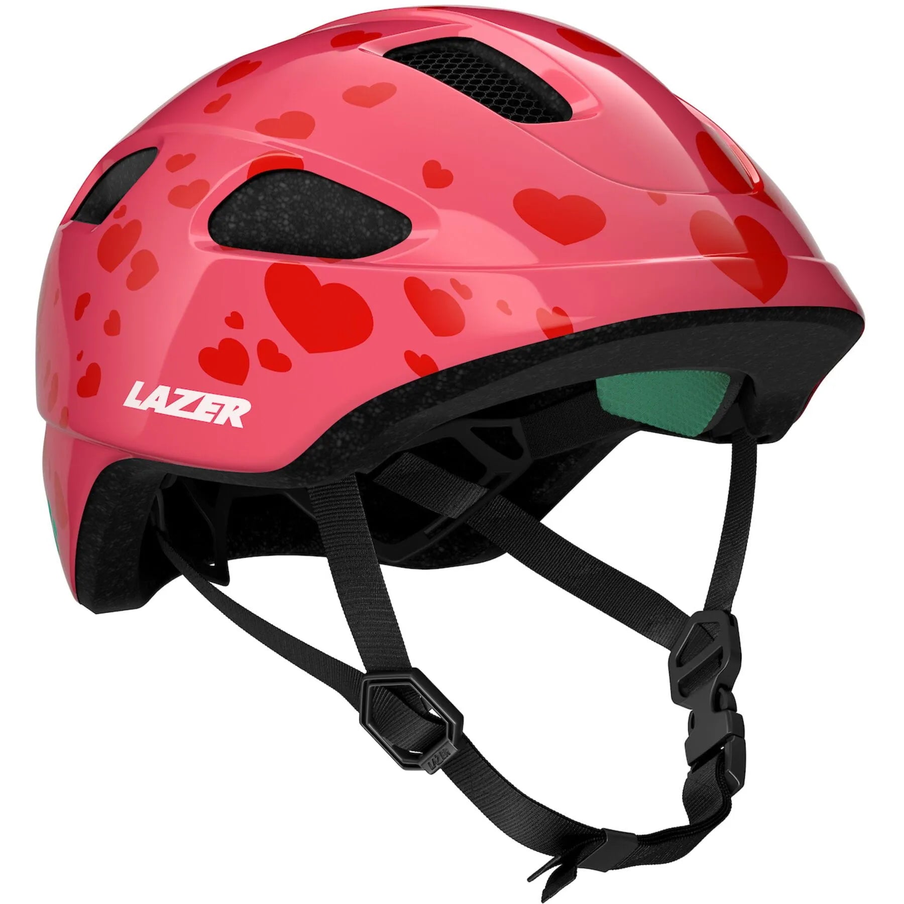 LAZER NUTZ KINETICORE UNI-YOUTH HELMET LITTLE HEARTS