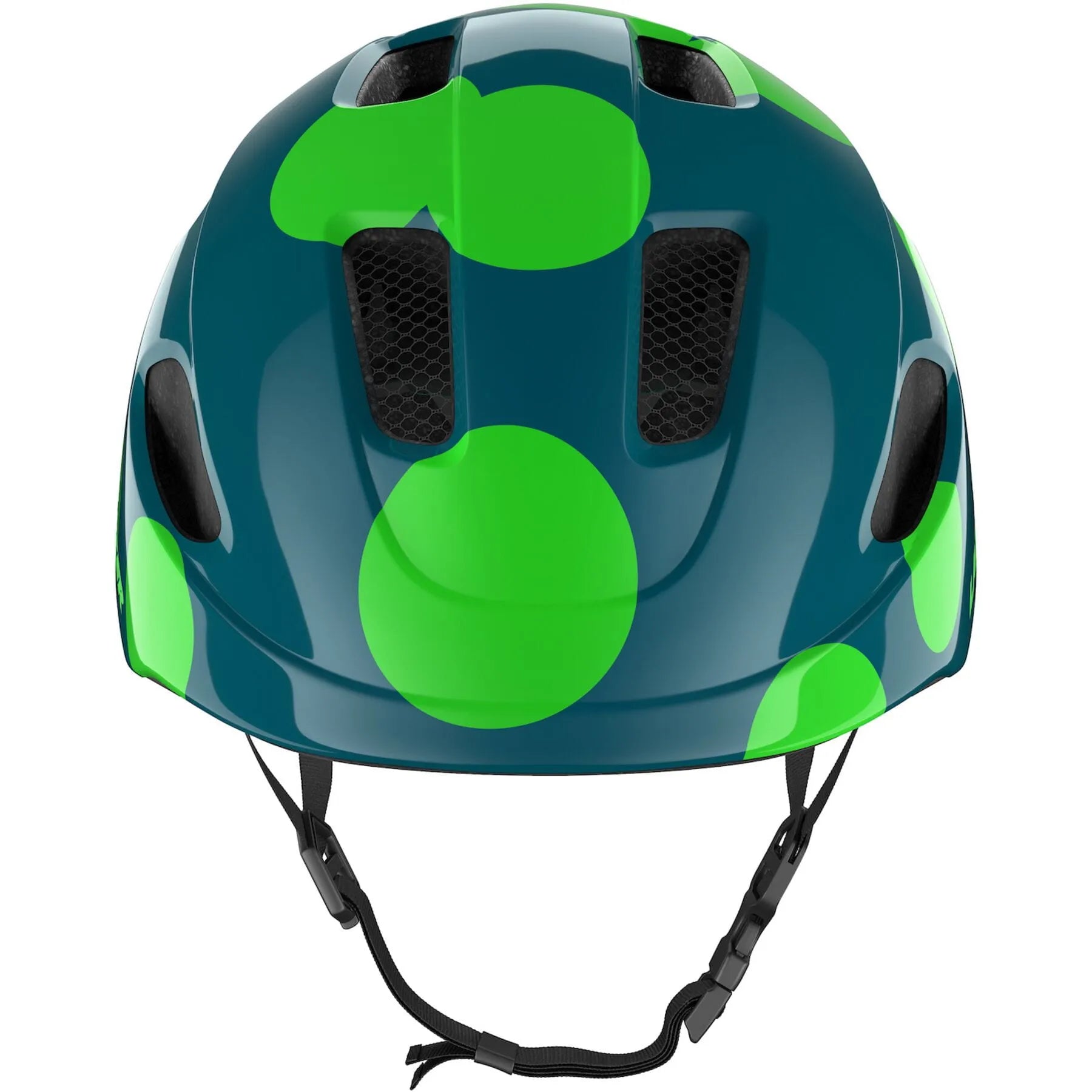 LAZER NUTZ KINETICORE UNI-YOUTH HELMET GREEN DOTS