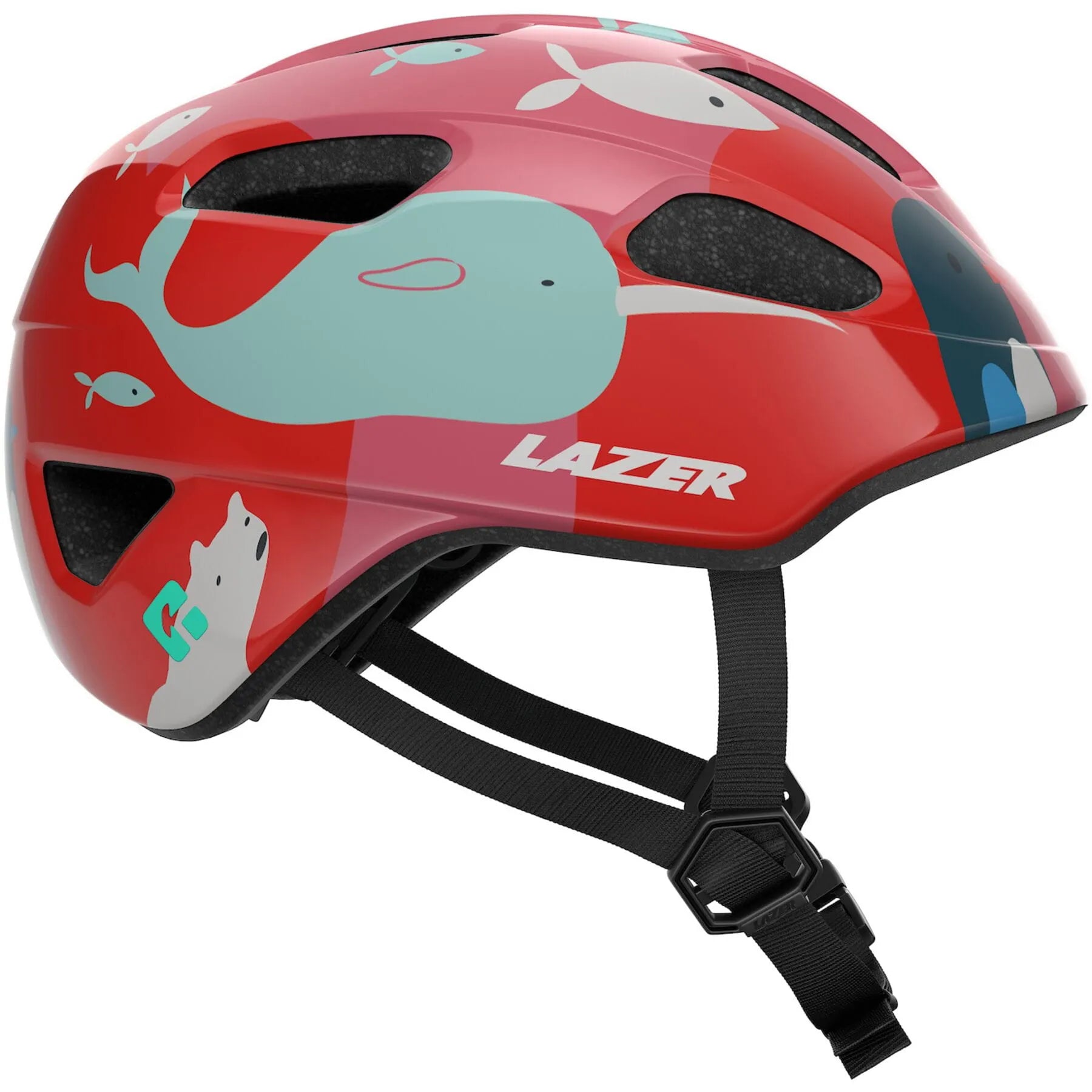 LAZER PNUT KINETICORE KIDS HELMET OCEAN LIFE