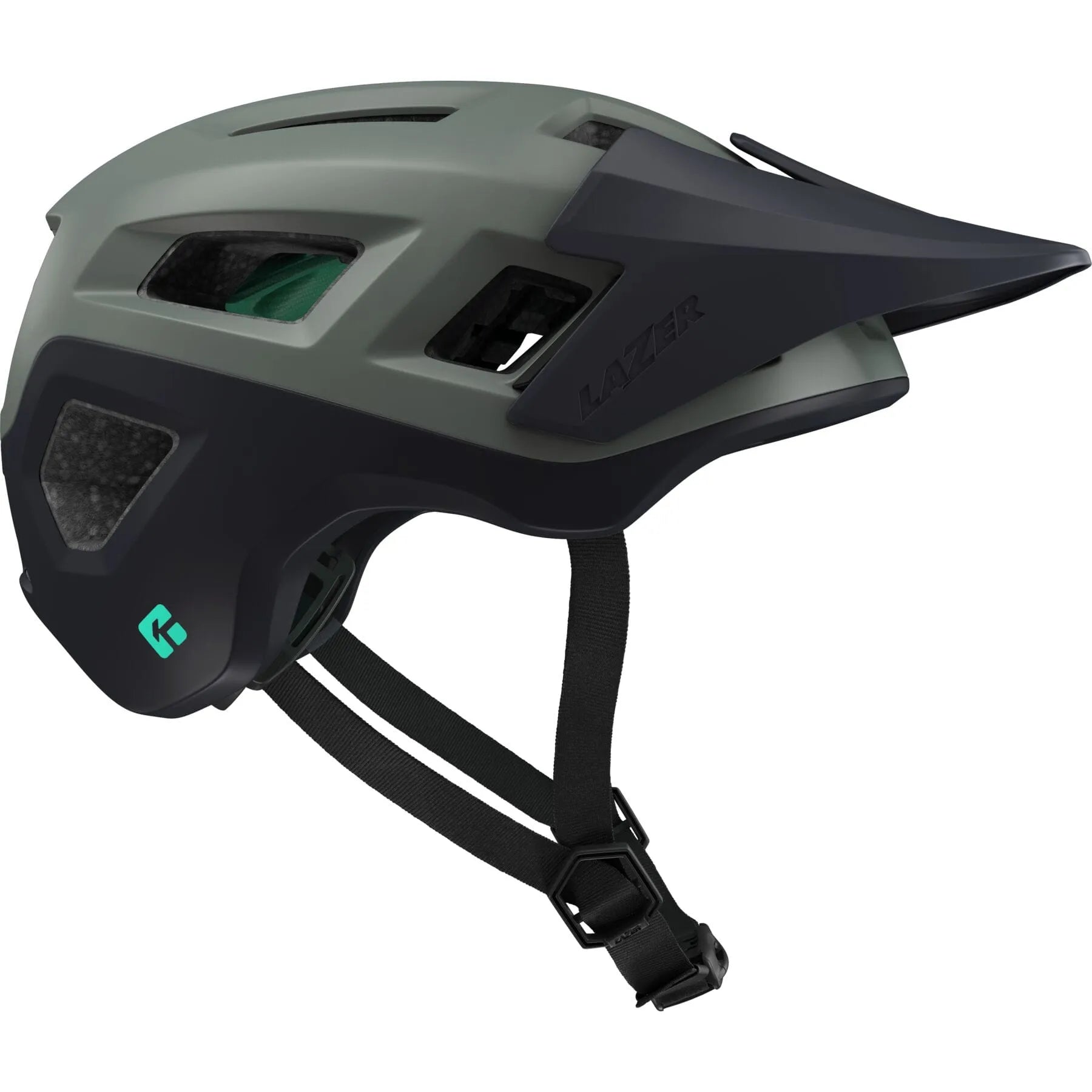 LAZER COYOTE KINETICORE MTB HELMET MATT DARK GREEN