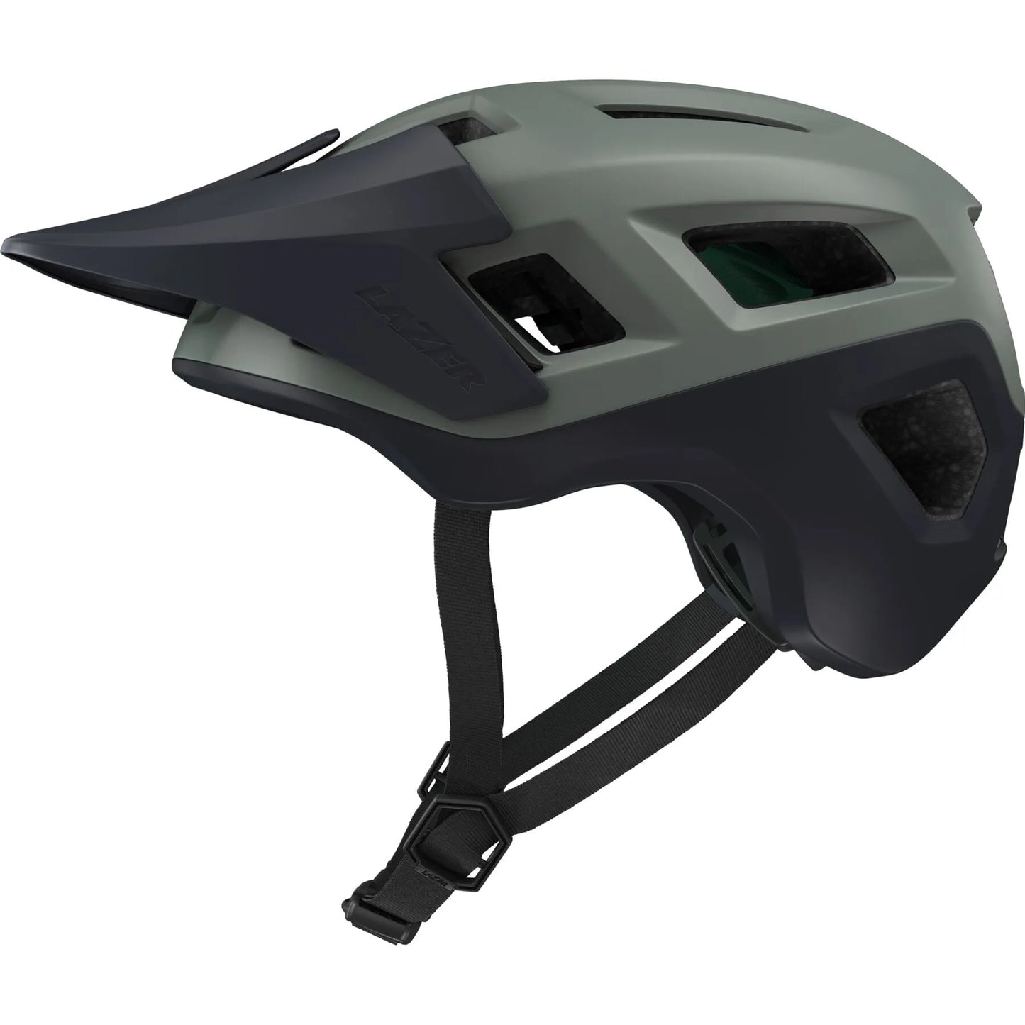 LAZER COYOTE KINETICORE MTB HELMET MATT DARK GREEN