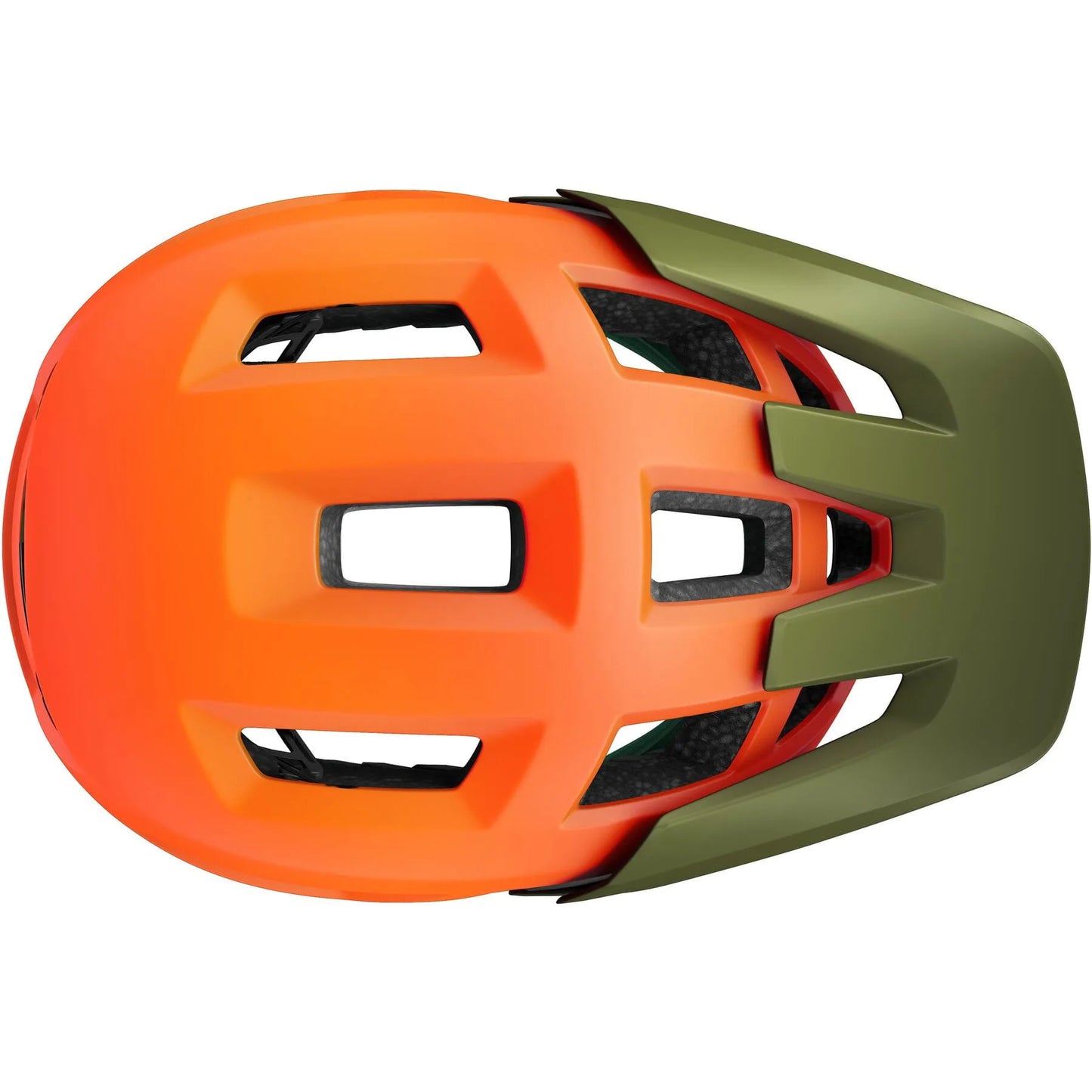 LAZER COYOTE KINETICORE MTB HELMET MATT ORANGE GREEN